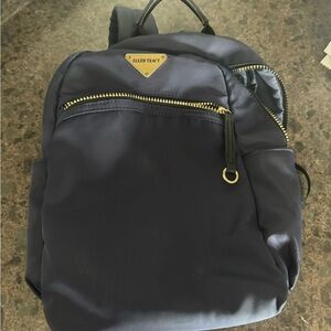 Ellen Tracy Navy Nylon Mini Backpack with Gold